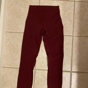 Lululemon leggings, size 2, cassis